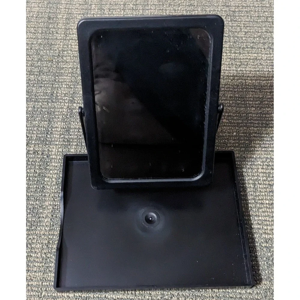 Mary Kay Black Folding Make-Up Travel Mirror with‎ Mesh Bag Approx 5